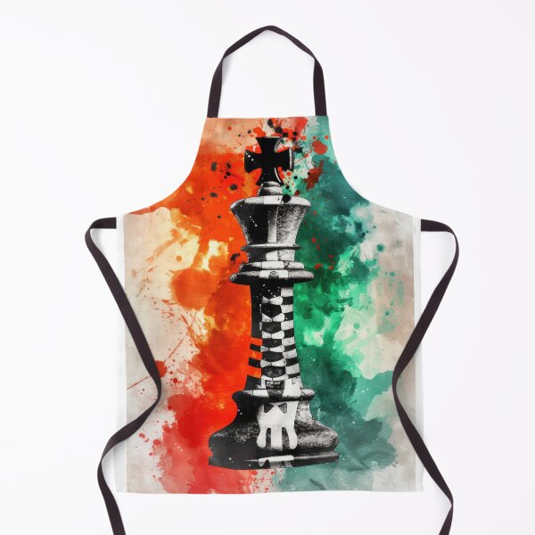Item preview, Royal Chess Pieces with Abstract Paint Splashes designed and sold by Piotrek0001.