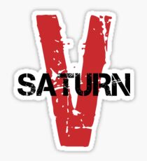 Saturn fünf V Sticker