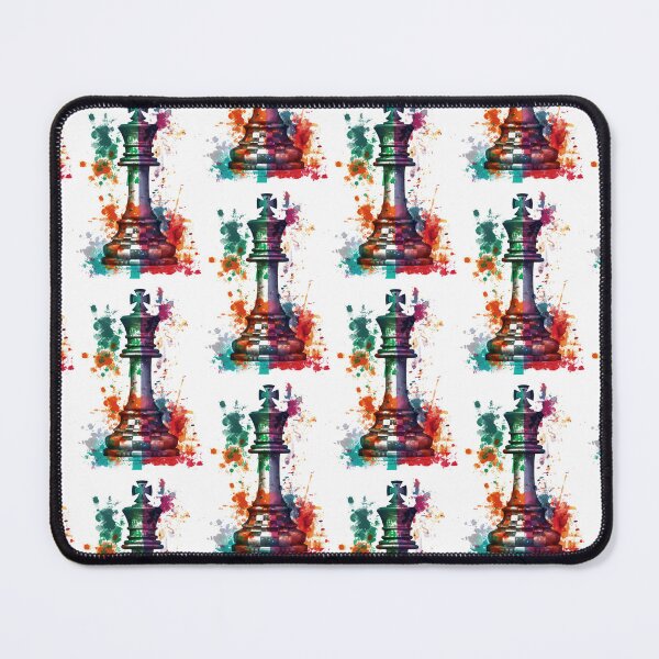 Item preview, Royal Chess Pieces with Abstract Paint Splashes designed and sold by Piotrek0001.