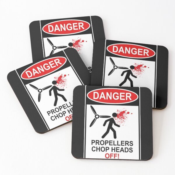 Item preview, Danger: Propellers Chop Heads Off! designed and sold by SillyFun.