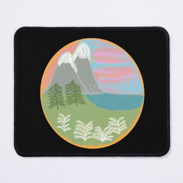 Item preview, Pastel Scenic Mountains designed and sold by RepeatCandy.
