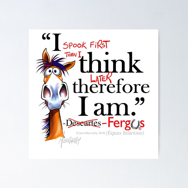Item preview, Fergus revises Descartes (black font) designed and sold by Jean Abernethy.