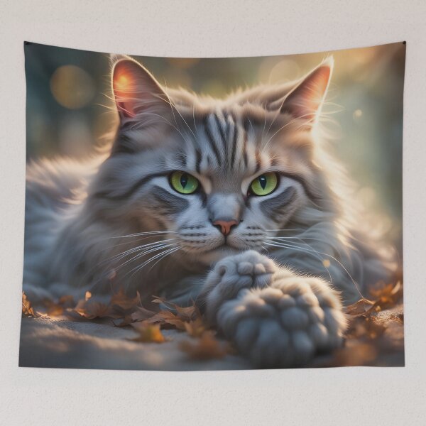 Item preview, A cat designed and sold by PawPrintedArt.