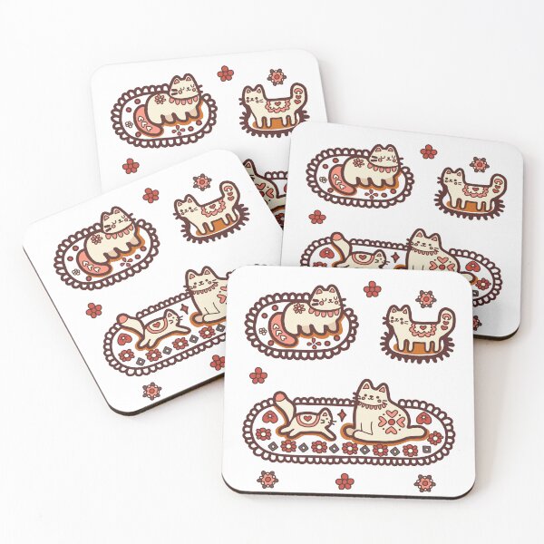 Item preview, KittyKat -  Fluffy Kittens on Cozy Cat Mats designed and sold by KittyKatCats.
