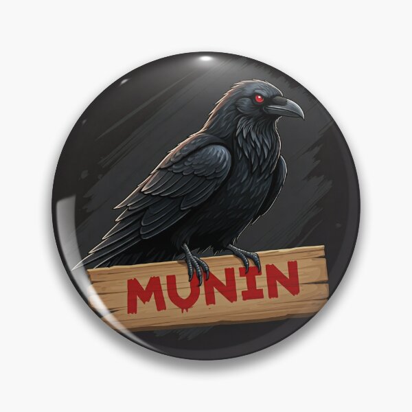 Item preview, Munin logo black background designed and sold by Munin Store.