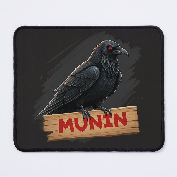 Item preview, Munin logo black background designed and sold by Munin Store.