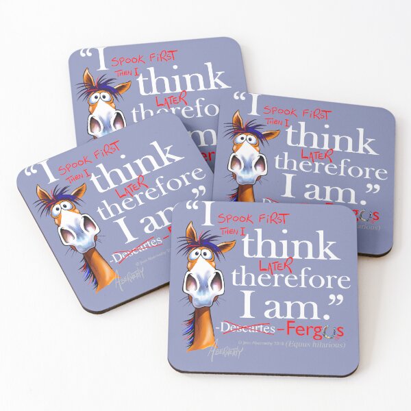 Item preview, Fergus revises Descartes (white font) designed and sold by Jean Abernethy.