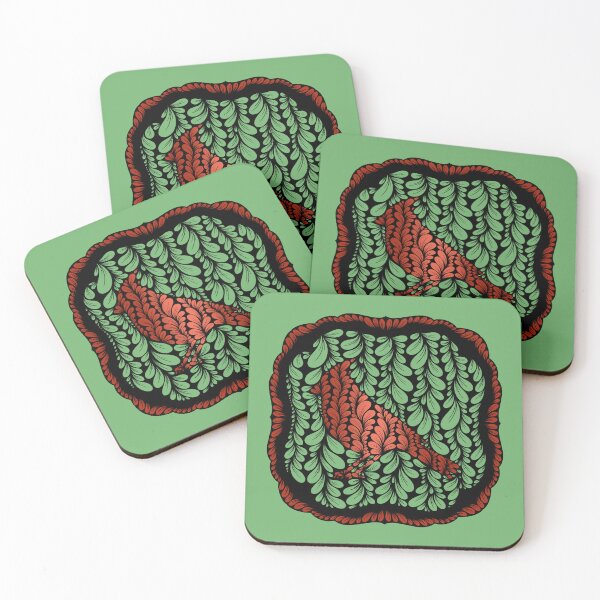 Item preview, Zen Flower Petal Art - Red Cardinal for Christmas  designed and sold by SpeakBoldly.