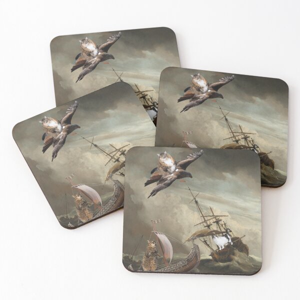 Item preview, Storm of the Feline Vikings designed and sold by memisiArt.