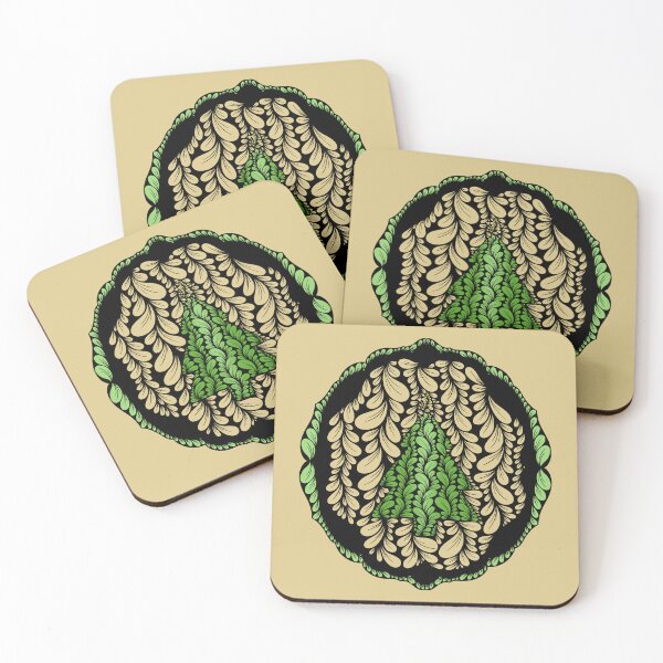 Item preview, Zen Flower Petal Art - Evergreen Tree for Christmas  designed and sold by SpeakBoldly.