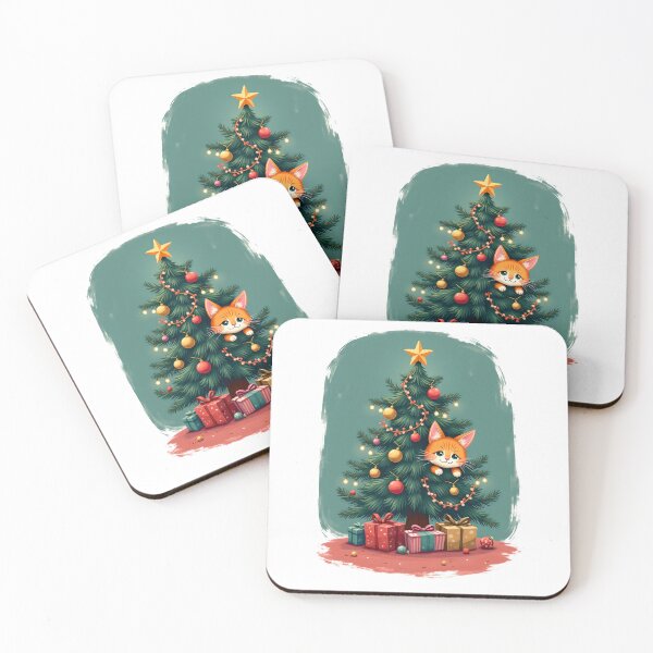 Artikelvorschau, Winterkatze „Ich bin bereit für Weihnachten“ entworfen und verkauft von kjp-design.