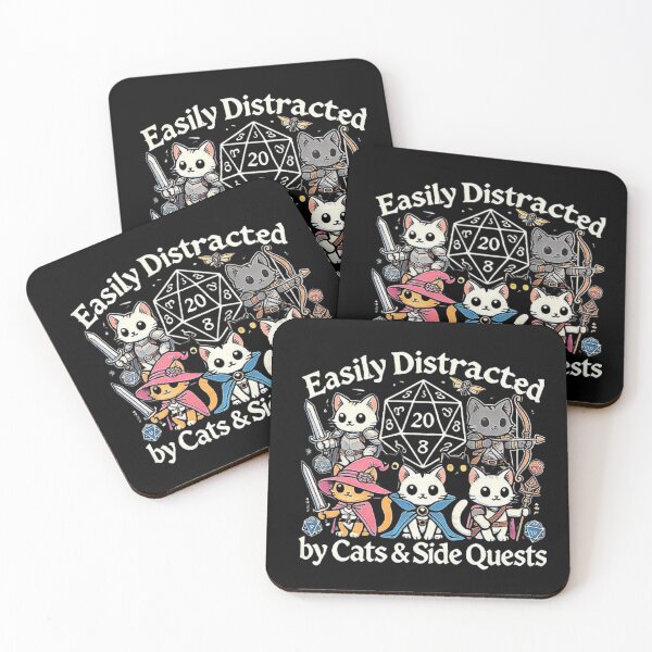 Item preview, Adorable RPG Cats with Side Quests - Funny Cat Lover Design designed and sold by love3617.