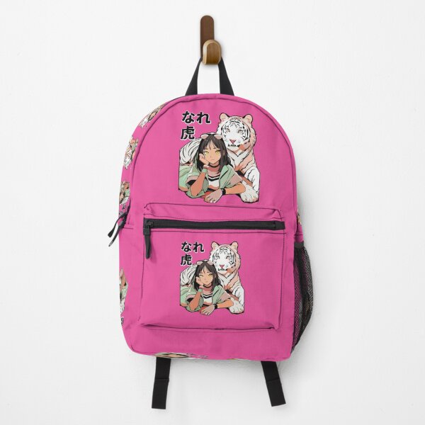 Item preview, Japanese Text White Tiger Anime Girl designed and sold by FemmePod.