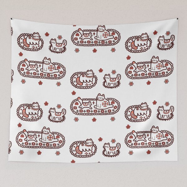 Item preview, KittyKat -  Fluffy Kittens on Cozy Cat Mats designed and sold by KittyKatCats.