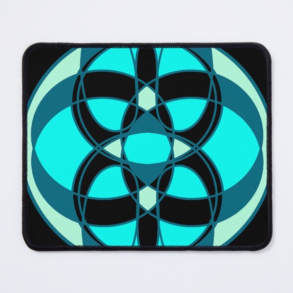 Item preview, Patrón geométrico abstracto en negro y azul designed and sold by Stefrait-7.