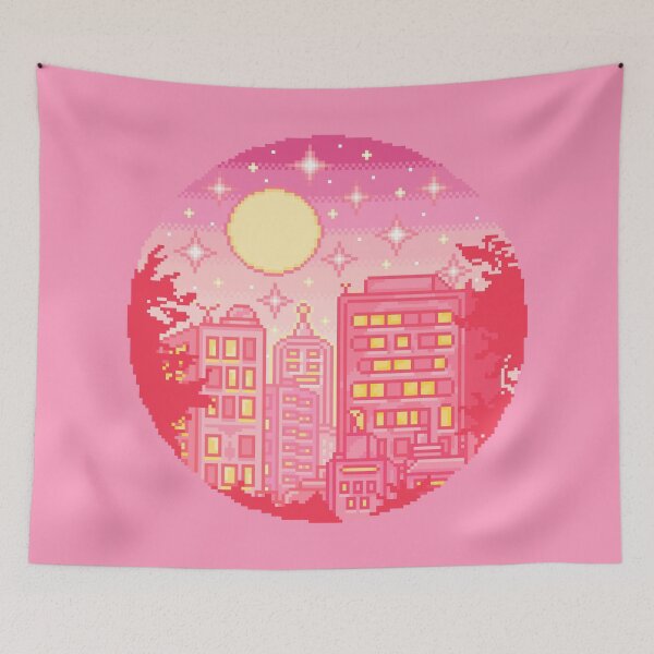 Item preview, Tokyo Cityscape Pixel Art designed and sold by AlleenasPixels.
