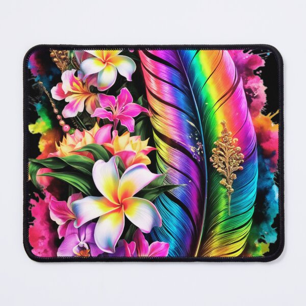 Item preview, vibrant plumeria flowers, designed and sold by aipaint.