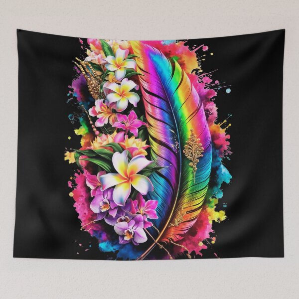 Item preview,  vibrant plumeria flowers, designed and sold by aipaint.