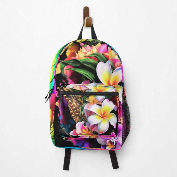 Item preview, vibrant plumeria flowers, designed and sold by aipaint.