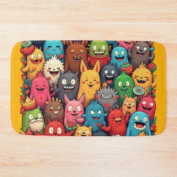 Item preview, FALL COLORS COLORFUL FUNNY CUTE MONSTERS CREATURES #2 designed and sold by Arts4U.