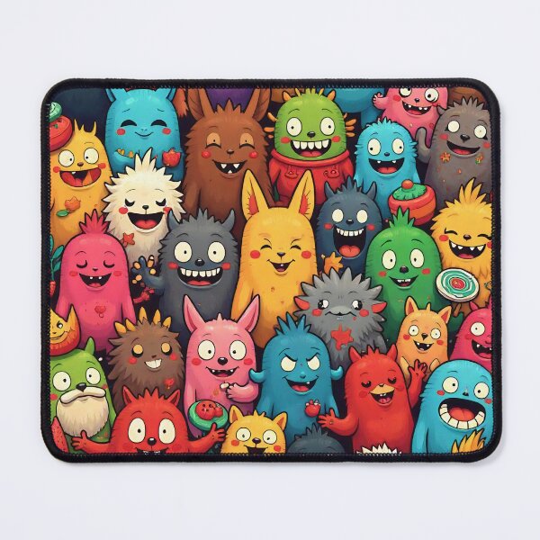 Item preview, FALL COLORS COLORFUL FUNNY CUTE MONSTERS CREATURES #2 designed and sold by Arts4U.