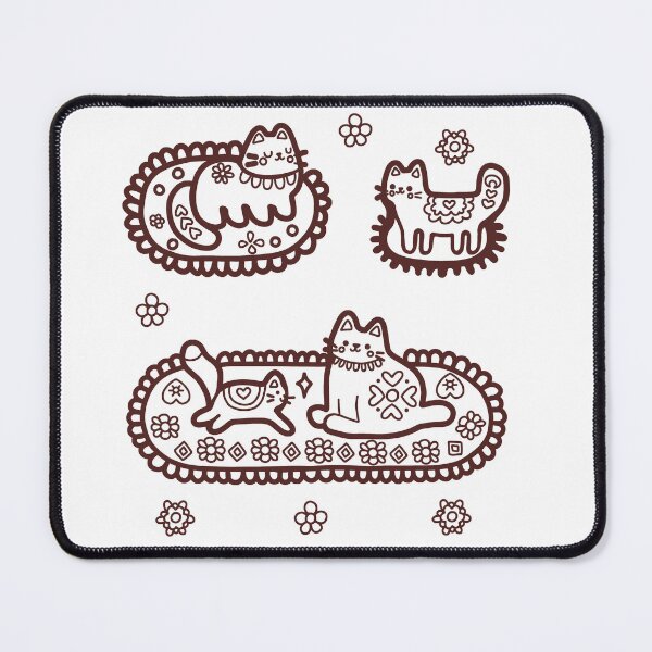 Item preview, KittyKat - Fluffy Kittens on Cozy Cat Mats designed and sold by KittyKatCats.