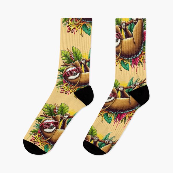 Item preview, animal crossing meme chill sloth vibes designed and sold by WDDesignShop.