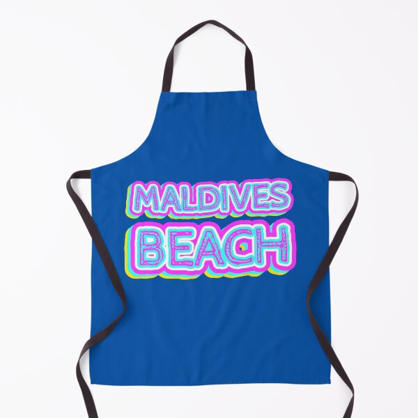 Item preview, Maldives Beach Retro Typography designed and sold by ArtNoveltee.