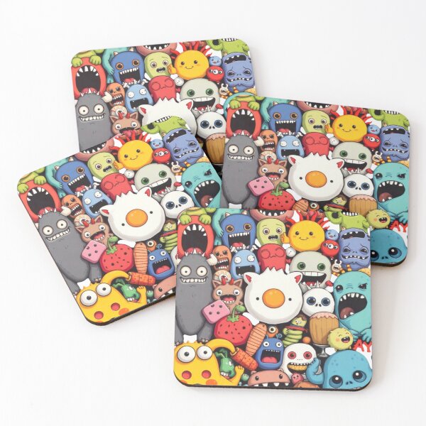 Item preview, FUNNY CUTE RANDOM COLORFUL MONSTERS CREATURES #3 designed and sold by Arts4U.