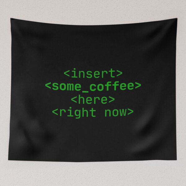 Item preview, Insert Some Coffee Code  designed and sold by PientkaArt.