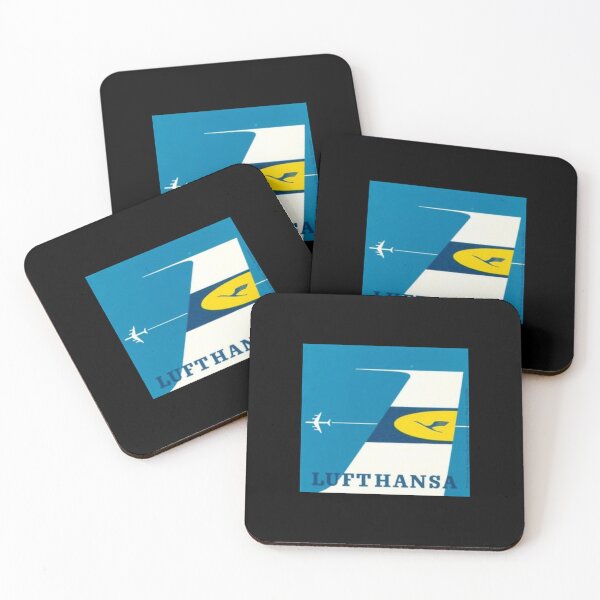 Item preview, Retro Vintage Lufthansa Label designed and sold by FutureTraveller.