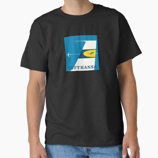 Item preview, Retro Vintage Lufthansa Label designed and sold by FutureTraveller.