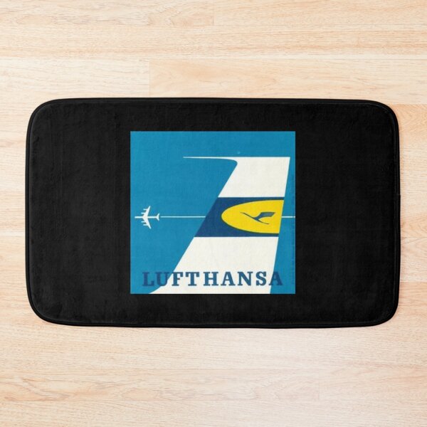 Item preview, Retro Vintage Lufthansa Label designed and sold by FutureTraveller.