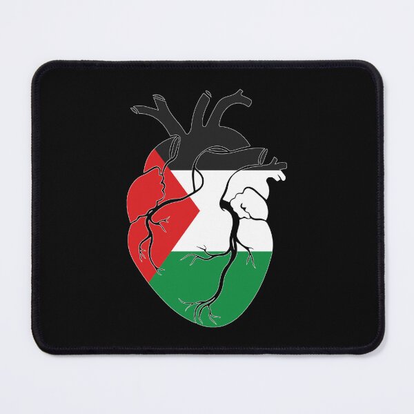 Item preview, Palestine Flag Heart designed and sold by MagiqueStickers ⭐⭐⭐⭐⭐.