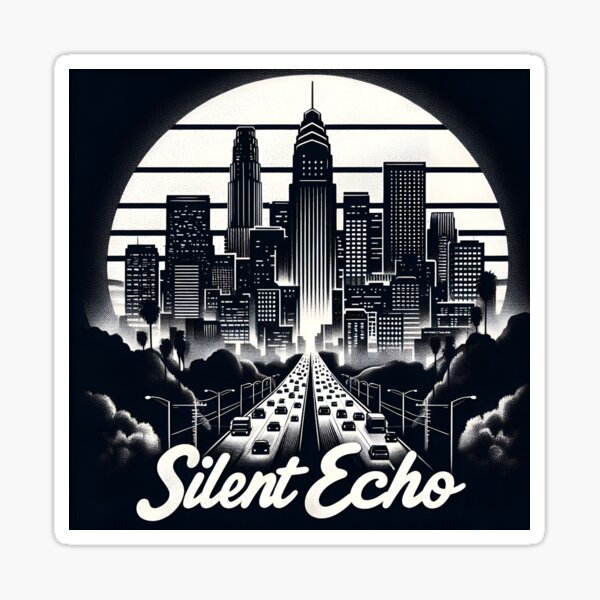 Item preview, Black and White Cityscape – Silent Echo designed and sold by harmzk90.