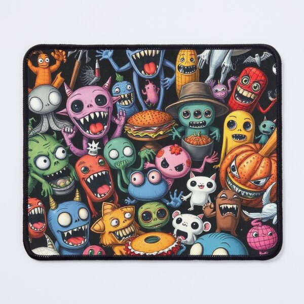 Item preview, SPOOKY FUNNY CREEPY CUTE RANDOM UNIQUE MONSTERS FOOD ART #4 designed and sold by Arts4U.