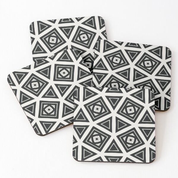 Item preview, Black And White Squares And Triangles Abstract Patterns designed and sold by violet-hope.