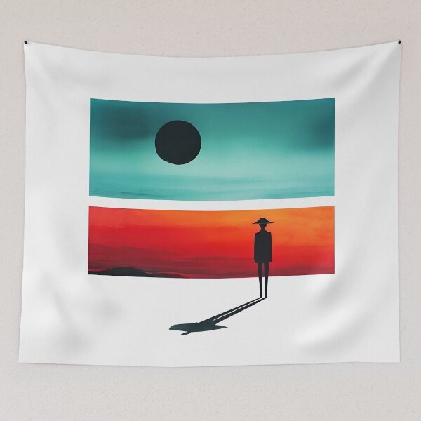 Item preview, Abstract Solitude - Dual Sunset and Shadow designed and sold by Zazz Lee.