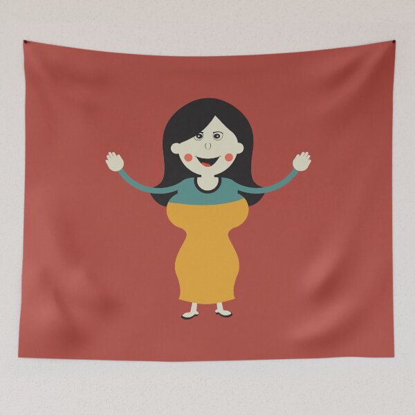 Item preview, happy old woman designed and sold by TM Selvam.