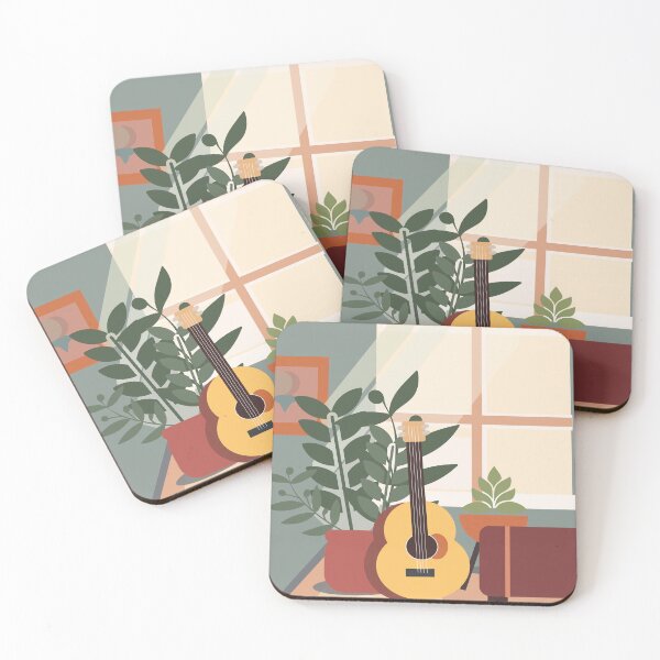 Item preview, Plants & Guitar designed and sold by bunhuggerdesign.