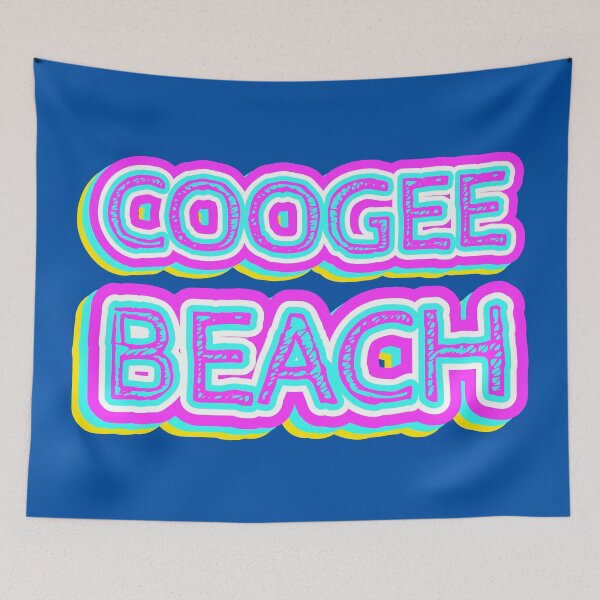 Item preview, Coogee Beach Retro Typography designed and sold by ArtNoveltee.