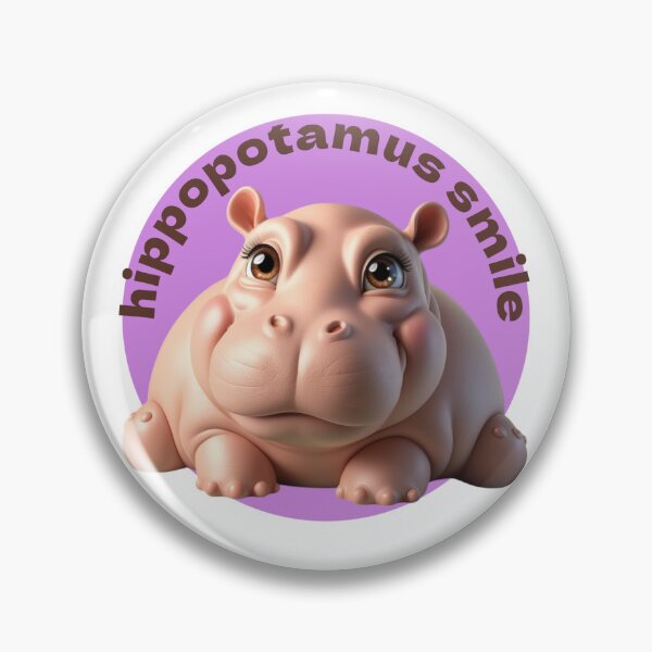 Item preview, Hippopotamus smile 3D designed and sold by Angela95P.