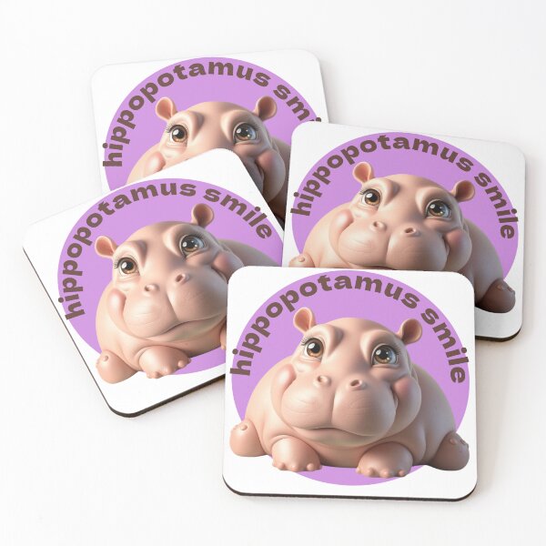 Item preview, Hippopotamus smile 3D designed and sold by Angela95P.