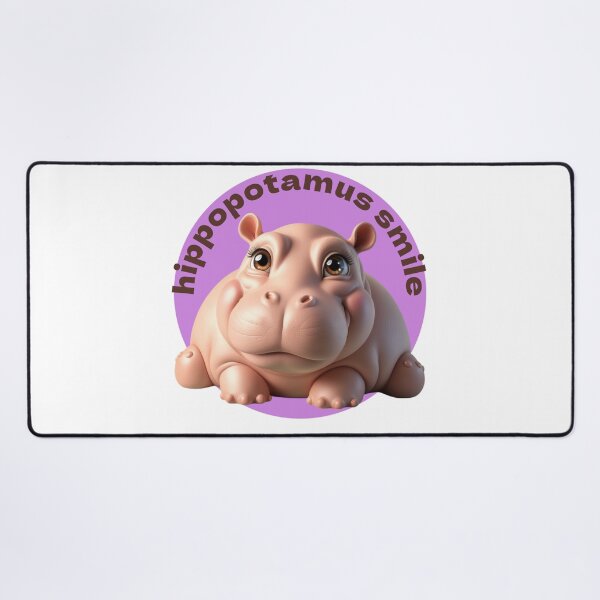 Item preview, Hippopotamus smile 3D designed and sold by Angela95P.