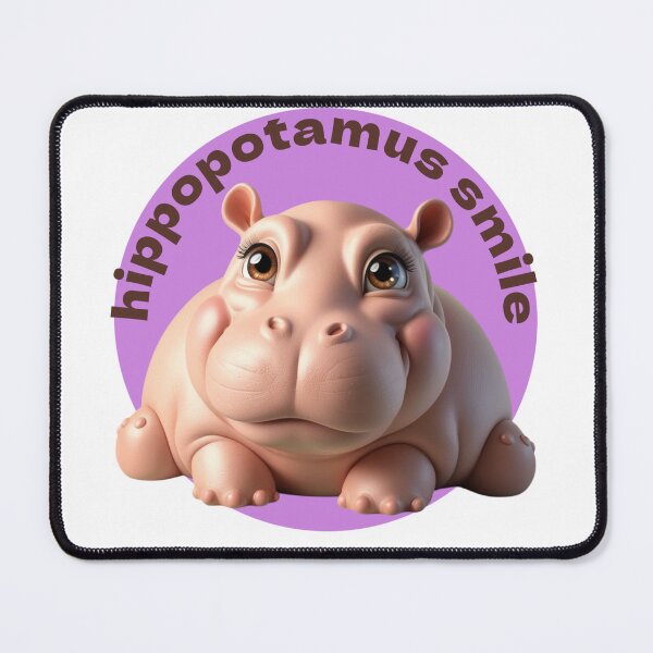 Item preview, Hippopotamus smile 3D designed and sold by Angela95P.
