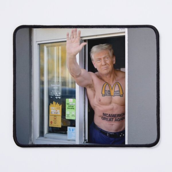 Item preview, Muscular Trump McDonald’s picture McAmerica Great Again Tattoo designed and sold by PerkyParakeet.