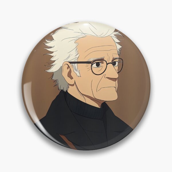 Item preview, Jacques Derrida | Anime style designed and sold by ComicsFactory.