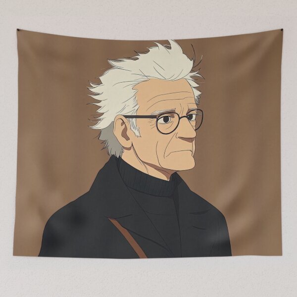 Item preview, Jacques Derrida | Anime style designed and sold by ComicsFactory.