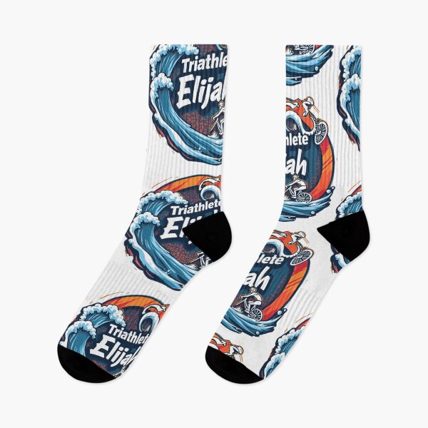 Item preview, Dynamic Triathlete Elijah - Swim, Bike, Run designed and sold by Triathlongram.