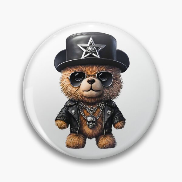 Artikelvorschau, Heavy Metal Teddybär aus Leder - Perfekt für Metalheads entworfen und verkauft von Fredster1966.
